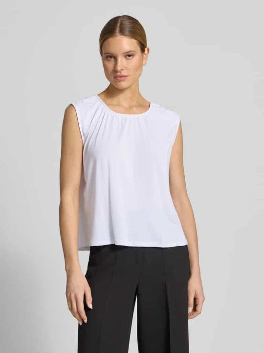 Zdjęcie produktu Top bluzkowy o kroju loose fit z mieszanki modalu model 'FILLI' Vero Moda Biały