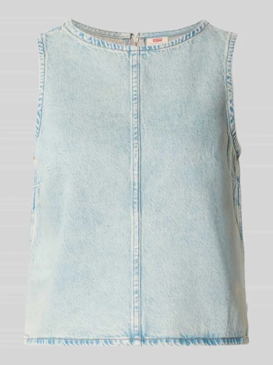 Zdjęcie produktu Top bluzkowy o kroju regular fit z czystej bawełny model 'DENIM SHELL' Levi's Jasnoniebieski