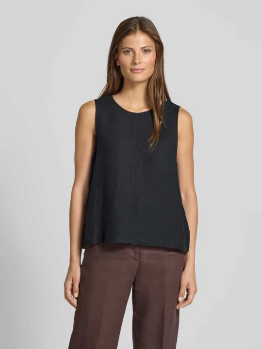 Zdjęcie produktu Top bluzkowy o kroju regular fit z funkcją dwustronną model ‘FLINNA’ Selected Czarny