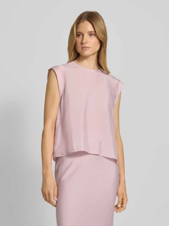 Zdjęcie produktu Top bluzkowy o kroju regular fit z mieszanki cupro i wiskozy model ‘IRNETTE’ Boss Różowy