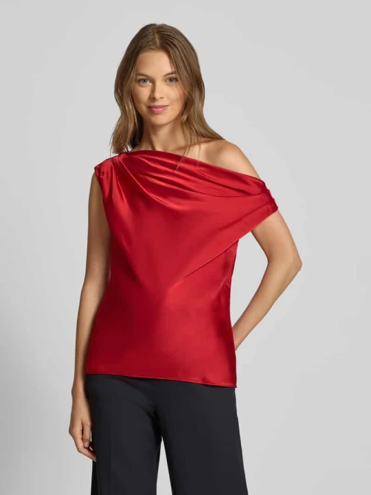 Zdjęcie produktu Top bluzkowy z odkrytymi ramionami model ‘KINTHEA’ Lauren Ralph Lauren Czerwony