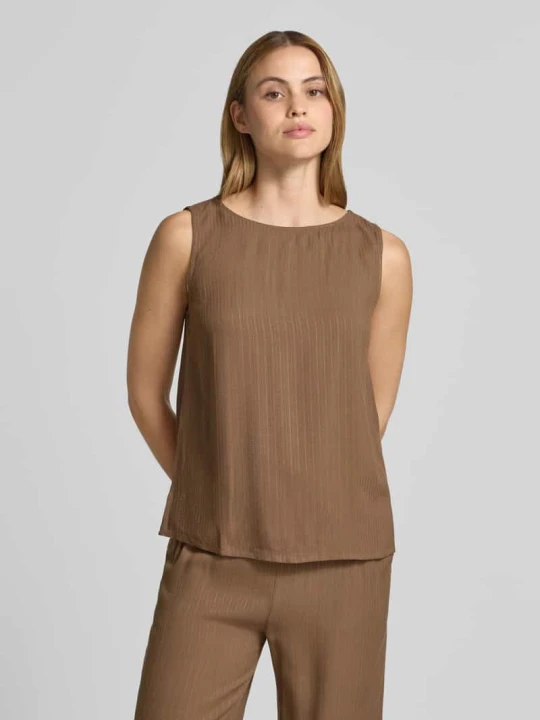 Zdjęcie produktu Top bluzkowy z wiskozy model 'ZINA' Vila Średniobrązowy