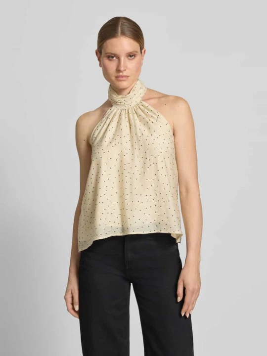 Zdjęcie produktu Top bluzkowy ze stójką model 'Hally' My Essential Wardrobe Écru