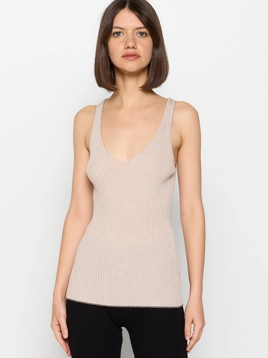 Zdjęcie produktu Top By Malene Birger beżowy