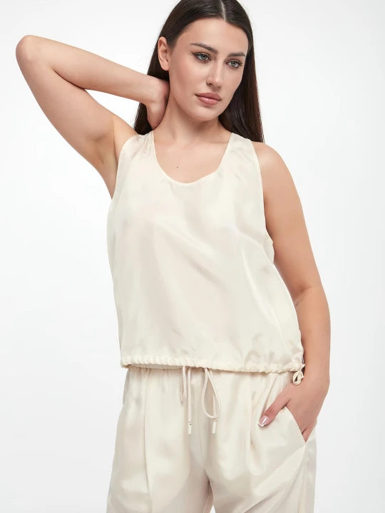 Zdjęcie produktu Top damski jedwabny Meana MARELLA MONOCHROME
