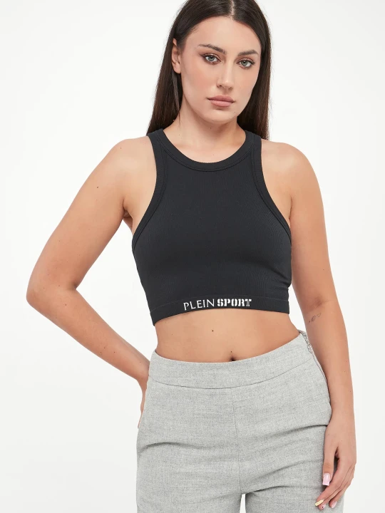 Zdjęcie produktu Top damski prążkowany PLEIN SPORT