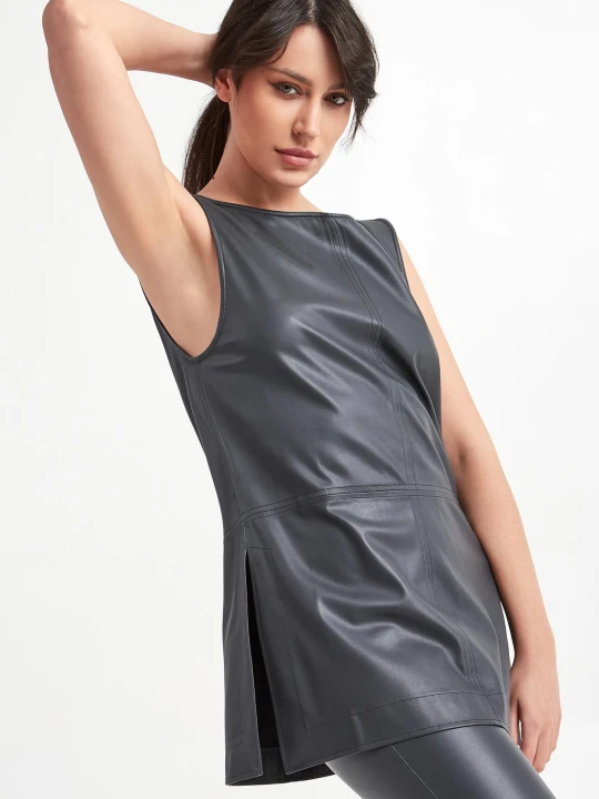 Zdjęcie produktu Top damski z ekoskóry Sagoma MAX MARA LEISURE