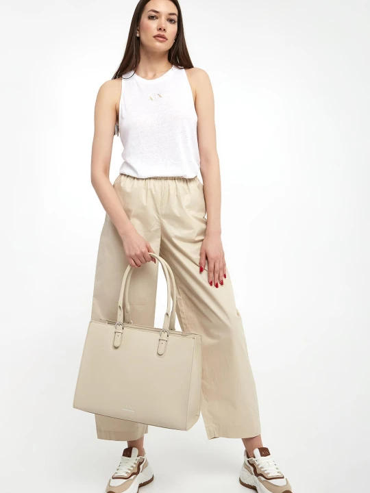 Zdjęcie produktu Top damski z lnem ARMANI EXCHANGE