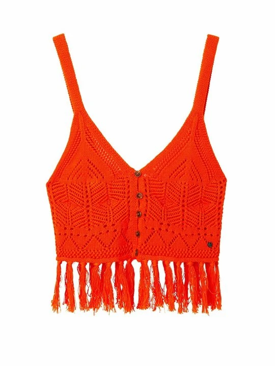 Zdjęcie produktu Top Desigual pomarańczowy