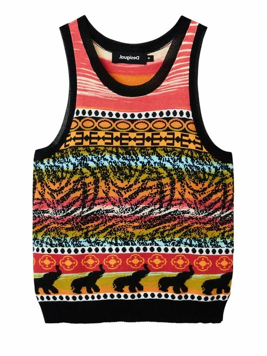 Zdjęcie produktu Top Desigual pomarańczowy