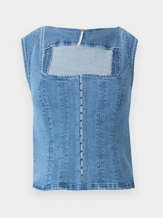 Zdjęcie produktu Top Free People jasnoniebieski denim