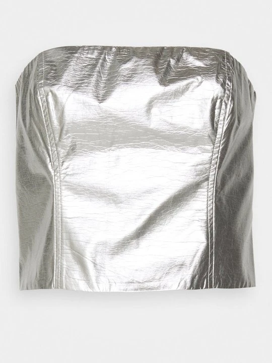 Zdjęcie produktu Top Gina Tricot srebrny