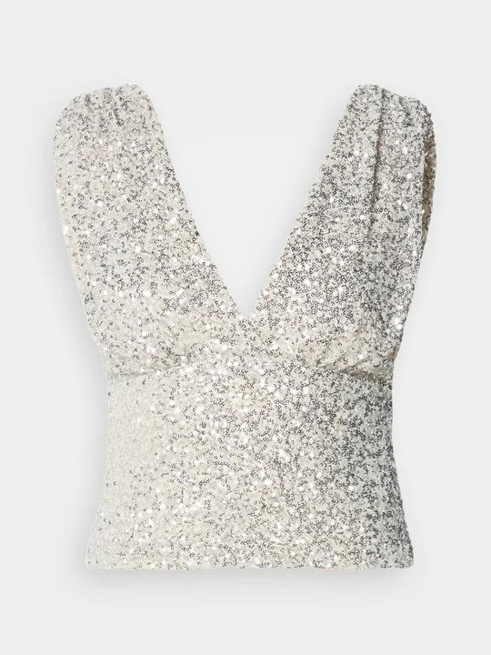 Zdjęcie produktu Top Gina Tricot srebrny