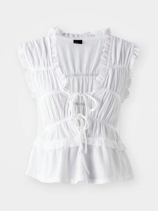 Zdjęcie produktu Top Gina Tricot mleczny