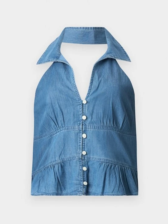 Zdjęcie produktu Top Hollister Co. jasnoniebieski denim