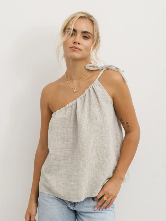 Zdjęcie produktu TOP HOLLY JASNO SZARY L - Flawless