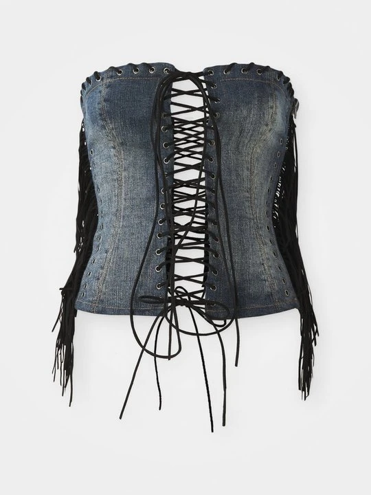 Zdjęcie produktu Top Jaded London niebieski denim