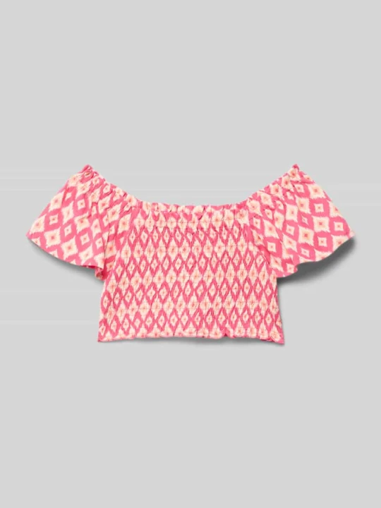 Zdjęcie produktu Top krótki o kroju slim fit z czystej bawełny s.Oliver Mocnoróżowy