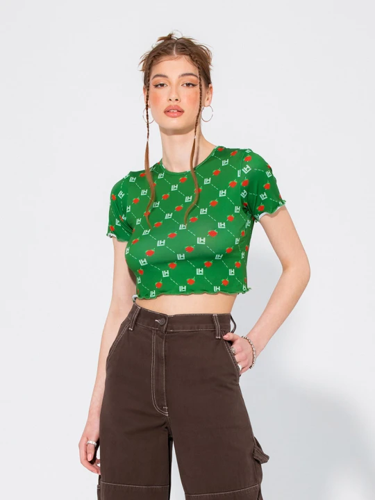 Zdjęcie produktu Top lh monogram berry Local Heroes Zielony