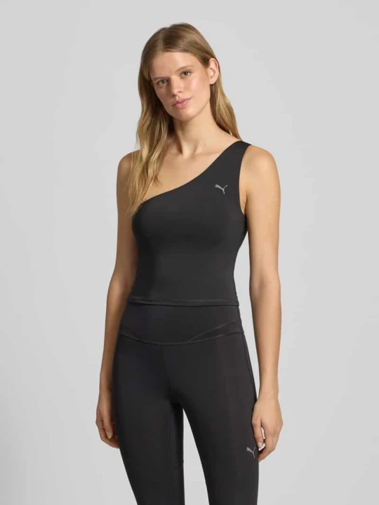 Zdjęcie produktu Top na jedno ramię z nadrukiem z logo Puma Czarny