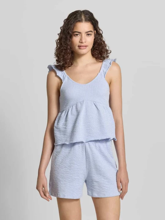 Zdjęcie produktu Top na ramiączkach o kroju regular fit z mieszanki bawełny model 'MISTY' Only Jasnoniebieski
