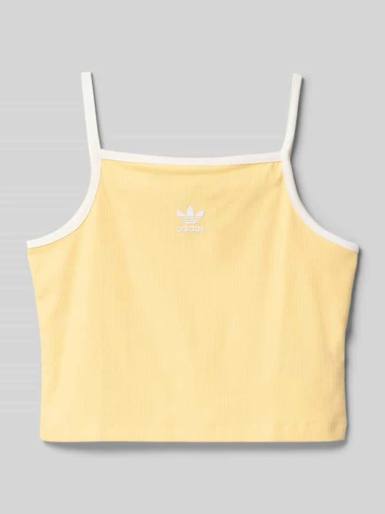 Zdjęcie produktu Koszulka na ramiączkach o kroju slim fit z mieszanki bawełny adidas Originals Żółty