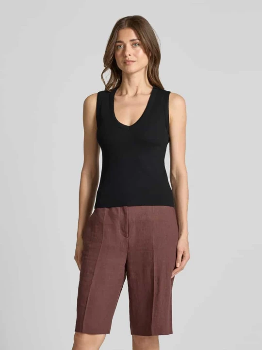 Zdjęcie produktu Top na ramiączkach o kroju slim fit z mieszanki bawełny model 'CHLOE' Vero Moda Czarny