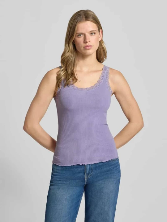 Zdjęcie produktu Top na ramiączkach o kroju slim fit z mieszanki bawełny model 'SARA' Only Jasnofioletowy
