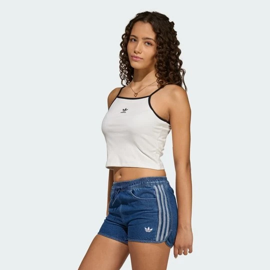Zdjęcie produktu TOP NA RAMIĄCZKACH SLIM MINI RIB Adidas Cloud White