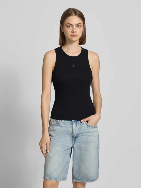 Zdjęcie produktu Top na ramiączkach w prążkowanej strukturze model 'Philips' Carhartt WIP Czarny