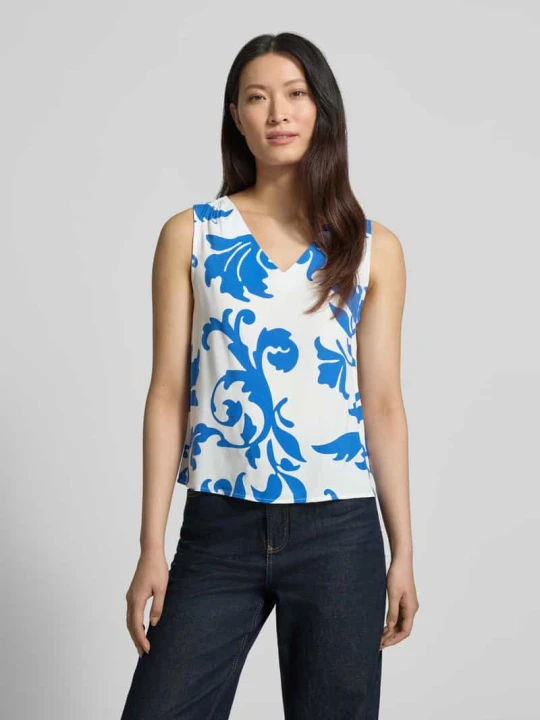 Zdjęcie produktu Top o kroju loose fit z czystej wiskozy model 'EASY JOY' Vero Moda Złamany biały