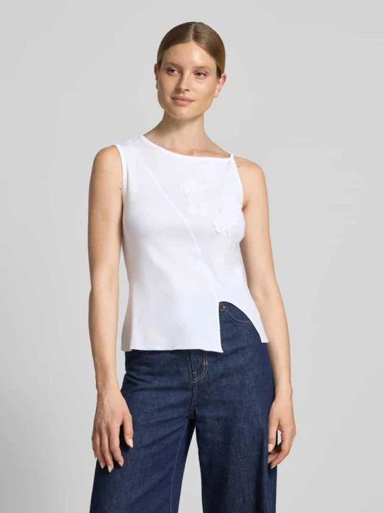 Zdjęcie produktu Top o kroju regular fit z czystej bawełny model 'BAGAGLI' MAX&Co. Biały
