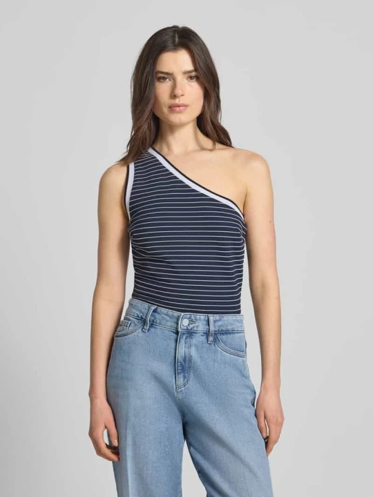 Zdjęcie produktu Top o kroju regular fit z mieszanki wiskozy model 'Alphonsin' Guess Granatowy