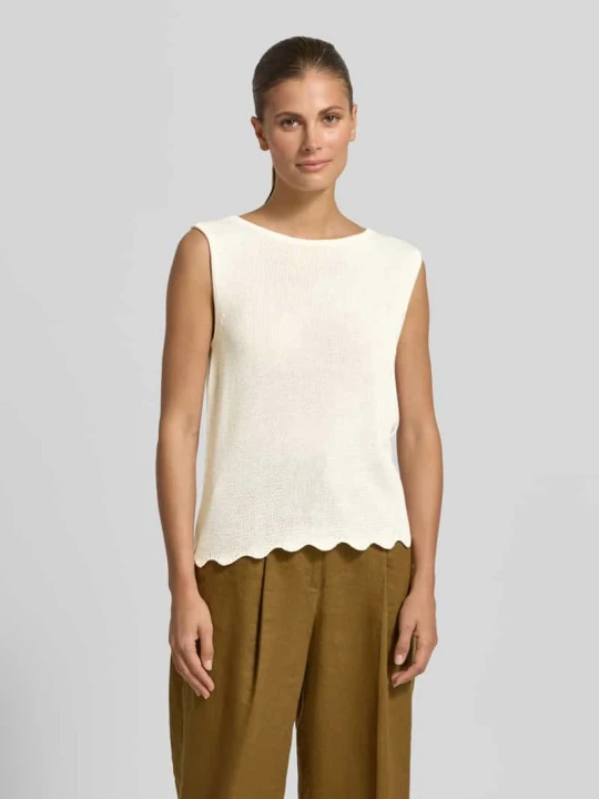 Zdjęcie produktu Top o kroju relaxed fit z dzianinowym wyglądem Betty Barclay Złamany biały