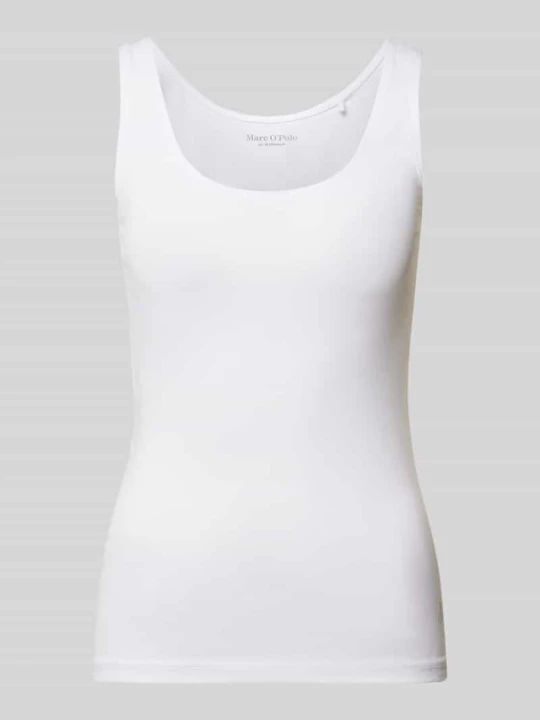 Zdjęcie produktu Top o kroju shaped fit z dodatkiem bawełny Marc O'Polo Biały