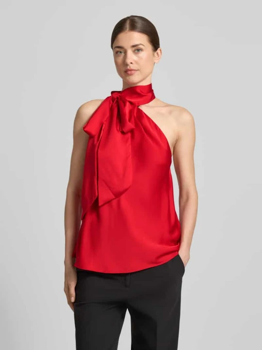 Zdjęcie produktu Top o kroju shaped fit ze sznurowanym detalem Lauren Ralph Lauren Czerwony