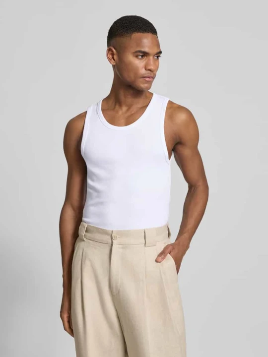Zdjęcie produktu Top typu tank w prążkowanej optyce o kroju skinny fit Jake*s Biały