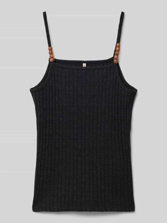 Zdjęcie produktu Top o kroju slim fit z cienkimi ramiączkami model ‘MILANA’ Only Czarny