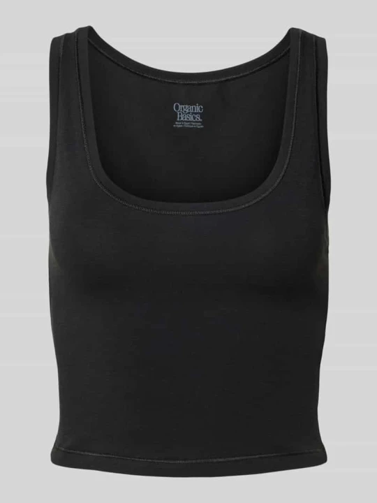 Zdjęcie produktu Top o kroju slim fit z dodatkiem bawełny Organic Basics Czarny