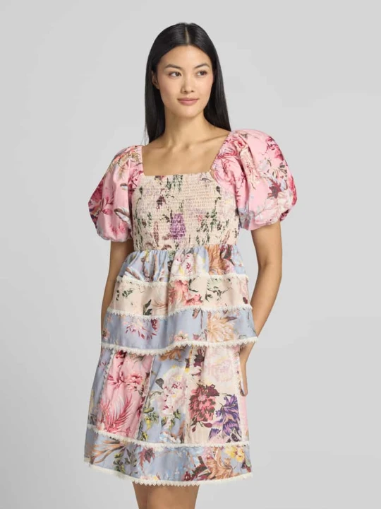 Zdjęcie produktu Top o kroju slim fit z dodatkiem lnu model 'Messa' Y.A.S Różowy