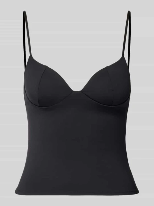 Zdjęcie produktu Top o kroju slim fit z efektem modelowania Gina Tricot Czarny