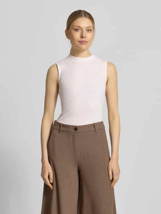 Zdjęcie produktu Top o kroju slim fit z golfem model 'FESKIES' Boss Różowawy
