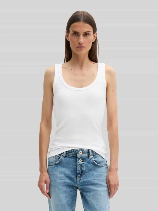 Zdjęcie produktu Top o kroju slim fit z mieszanka bawełny Marc O'Polo Biały