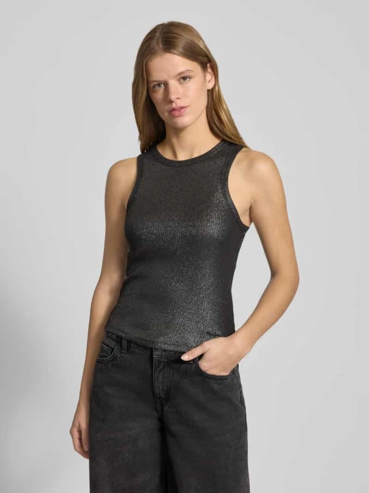 Zdjęcie produktu Top o kroju slim fit z mieszanki bawełny model ‘BIRDEY’ Pepe Jeans Czarny