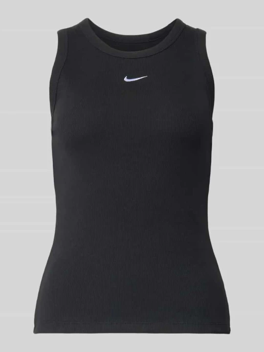 Zdjęcie produktu Top o kroju slim fit z mieszanki bawełny Nike Czarny