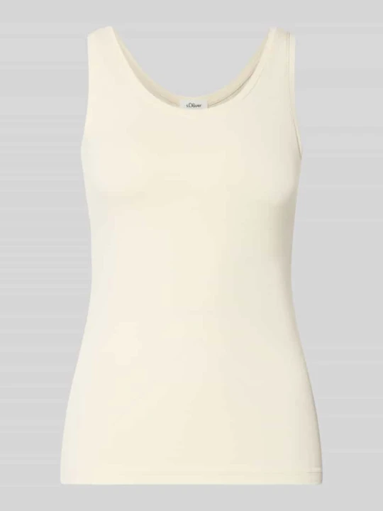 Zdjęcie produktu Top o kroju slim fit z mieszanki bawełny s.Oliver Złamany biały