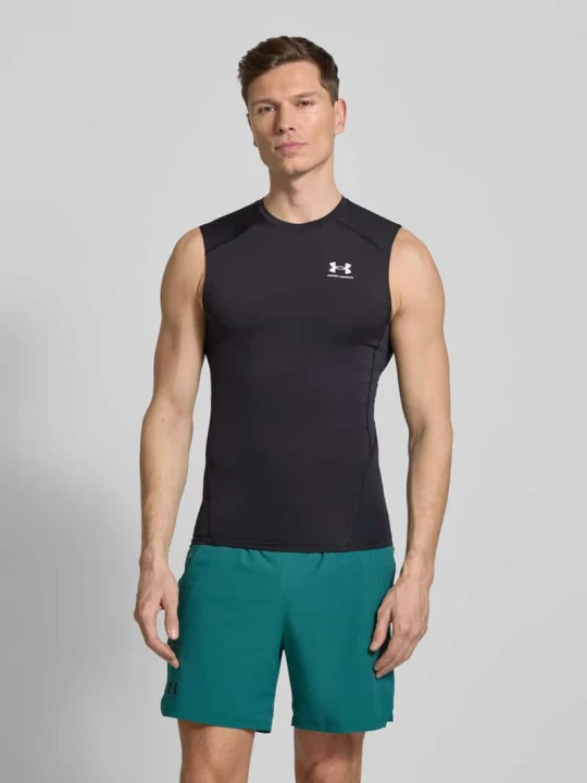 Zdjęcie produktu Top o kroju slim fit z nadrukiem z logo Under Armour Czarny