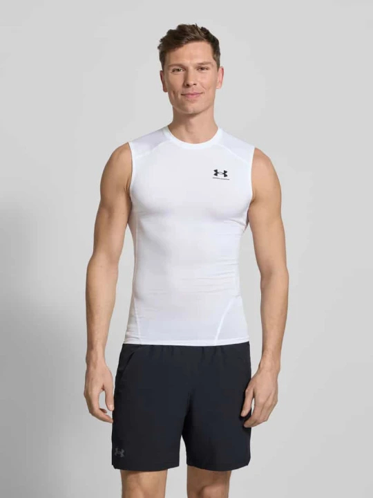 Zdjęcie produktu Top o kroju slim fit z nadrukiem z logo Under Armour Biały