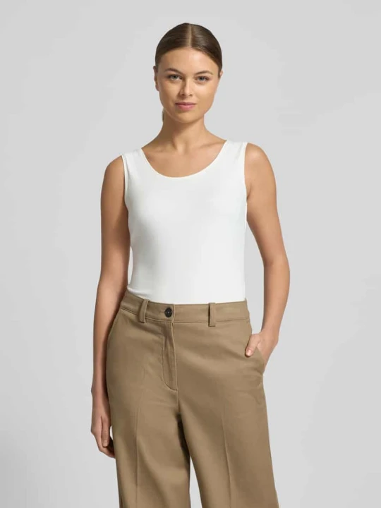 Zdjęcie produktu Top w kroju slim fit z okrągłym dekoltem Christian Berg Złamany biały
