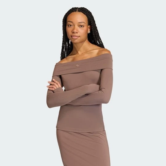 Zdjęcie produktu Top OFF-SHOULDER LONG SLEEVE Adidas Earth Strata